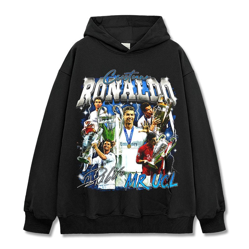 CRISTIANO RONALDO VINTAGE HOODIE · WARM UP