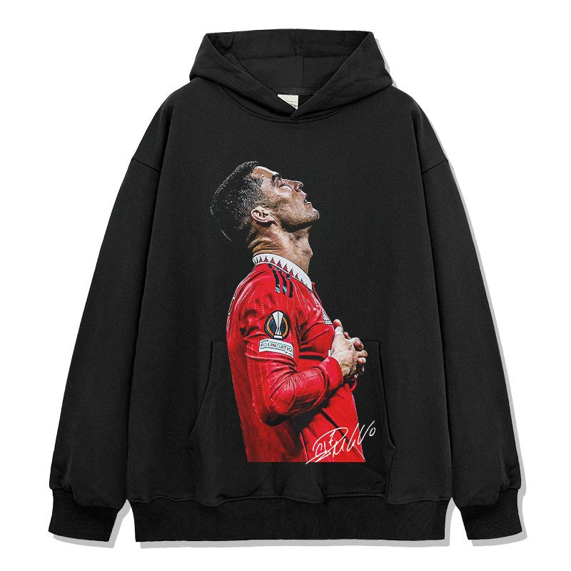 CRISTIANO RONALDO VINTAGE HOODIE · OLD SCHOOL