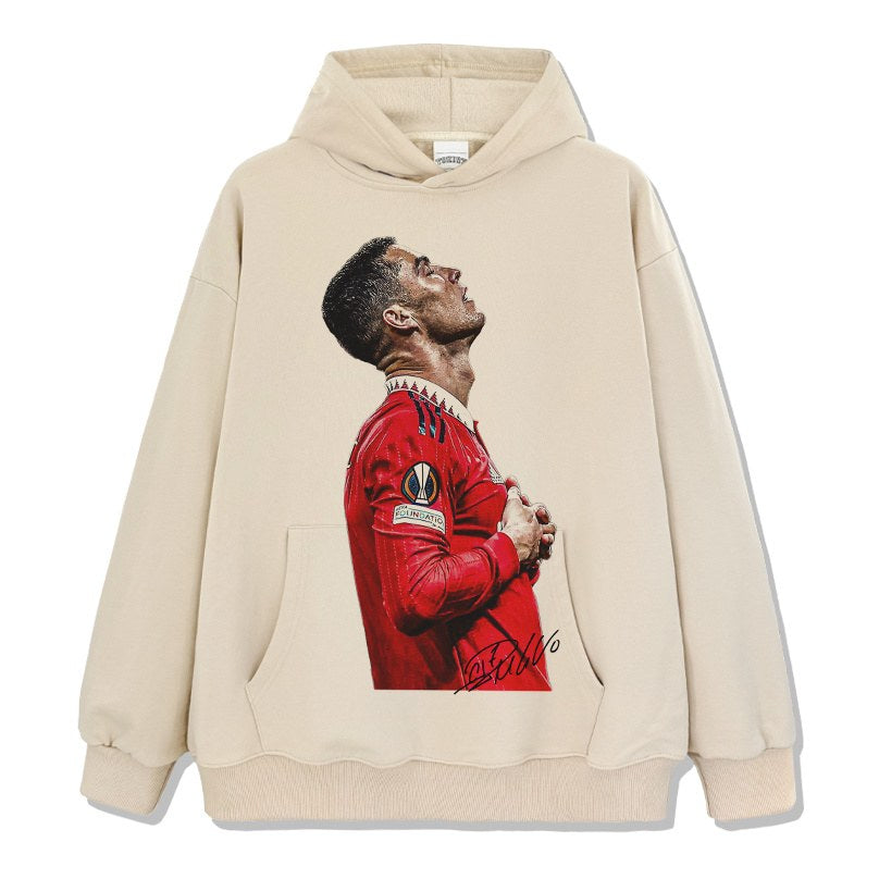CRISTIANO RONALDO VINTAGE HOODIE · OLD SCHOOL