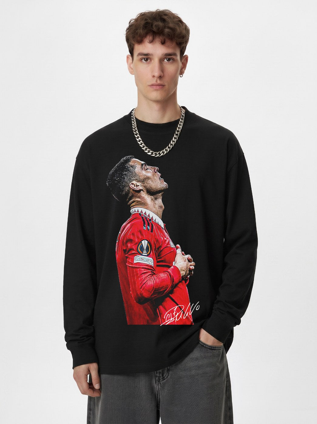 CRISTIANO RONALDO VINTAGE HOODIE · OLD SCHOOL