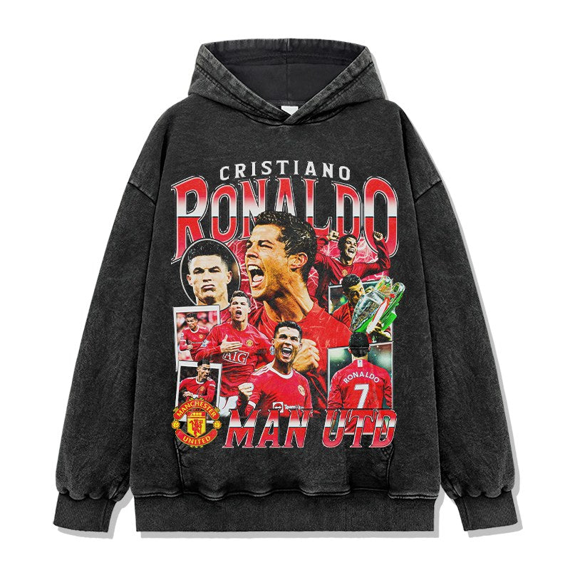 CRISTIANO RONALDO VINTAGE HOODIE · STREET BALLER