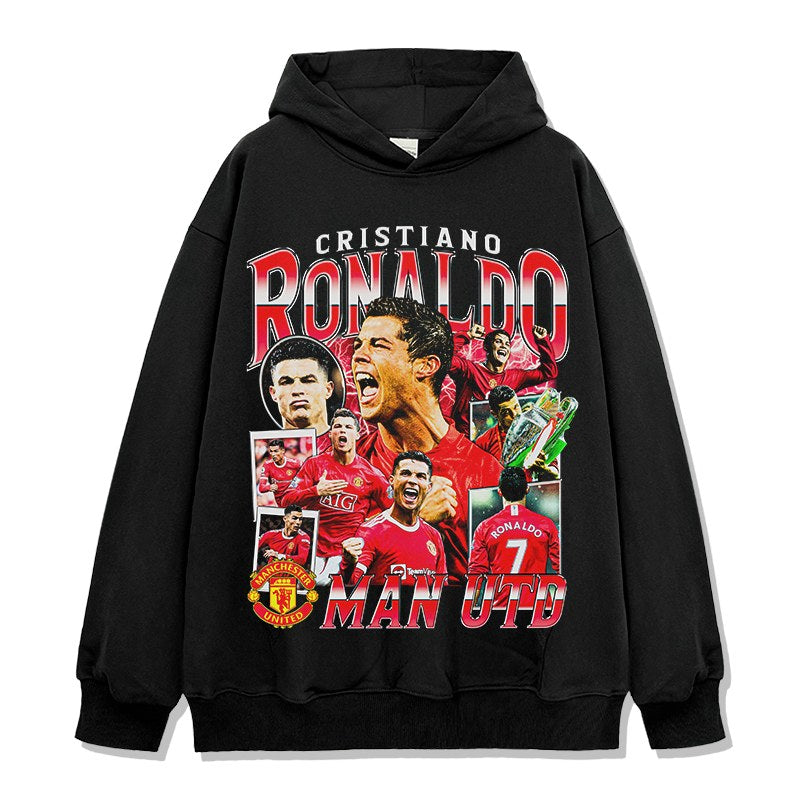 CRISTIANO RONALDO VINTAGE HOODIE · STREET BALLER