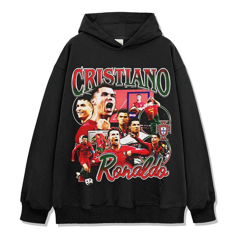 CRISTIANO RONALDO VINTAGE HOODIE · SUNDAY LEAGUE