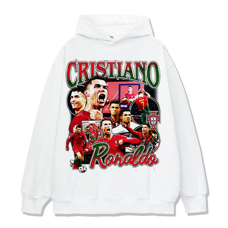 CRISTIANO RONALDO VINTAGE HOODIE · SUNDAY LEAGUE