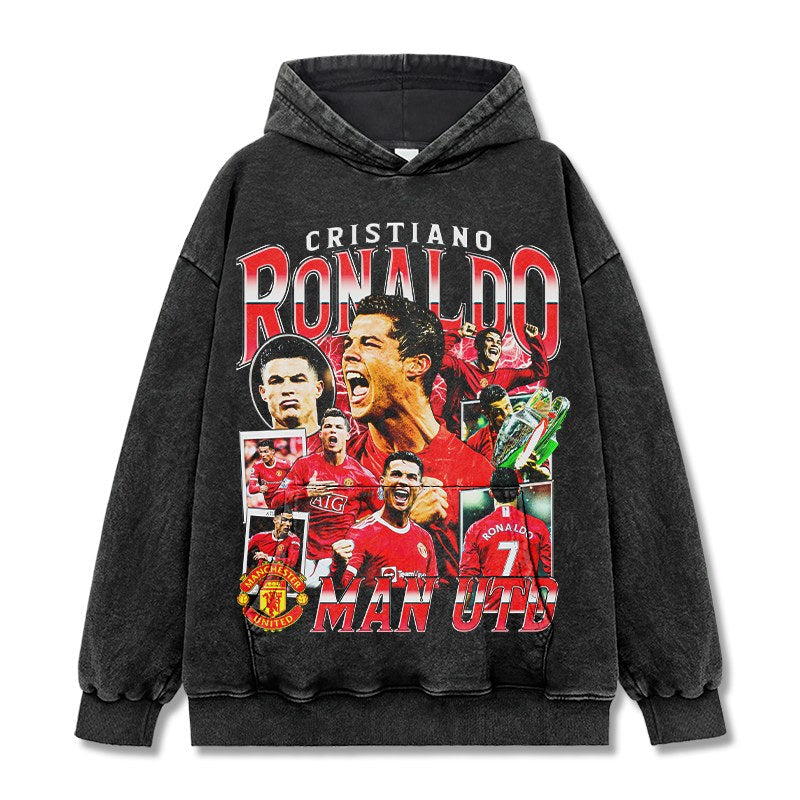CRISTIANO RONALDO VINTAGE HOODIE · STADIUM LIGHTS
