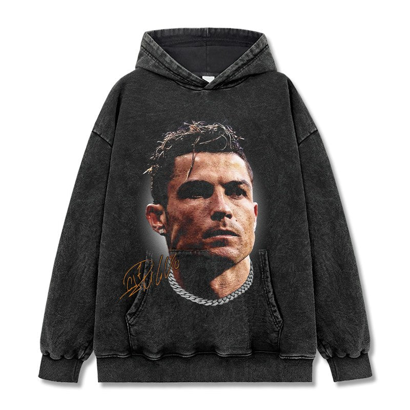 CRISTIANO RONALDO VINTAGE HOODIE · BIG NIGHT