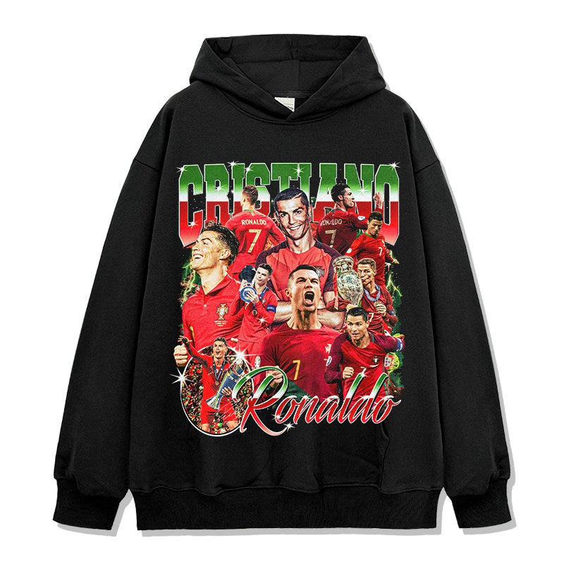 CRISTIANO RONALDO VINTAGE HOODIE · ICON