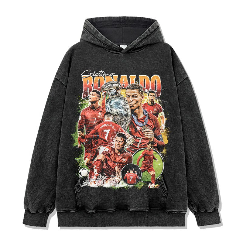 CRISTIANO RONALDO VINTAGE HOODIE · LEGEND