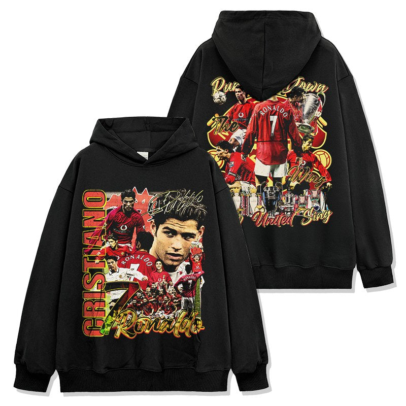 CRISTIANO RONALDO VINTAGE HOODIE · CAPTAIN
