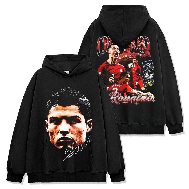 CRISTIANO RONALDO VINTAGE HOODIE · CORNER FLAG