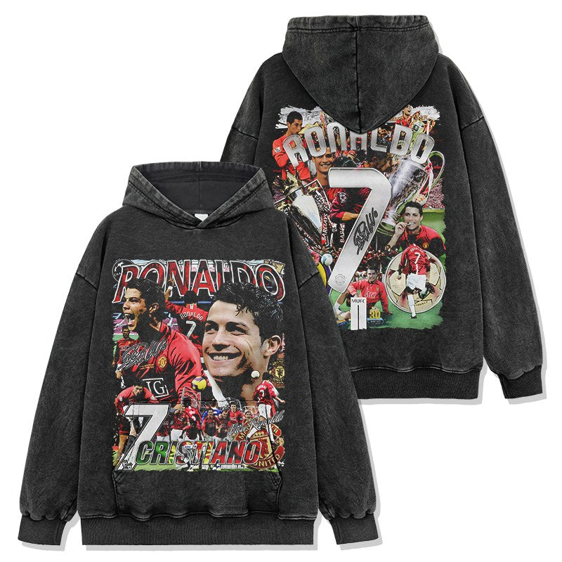 CRISTIANO RONALDO VINTAGE HOODIE · FREE KICK