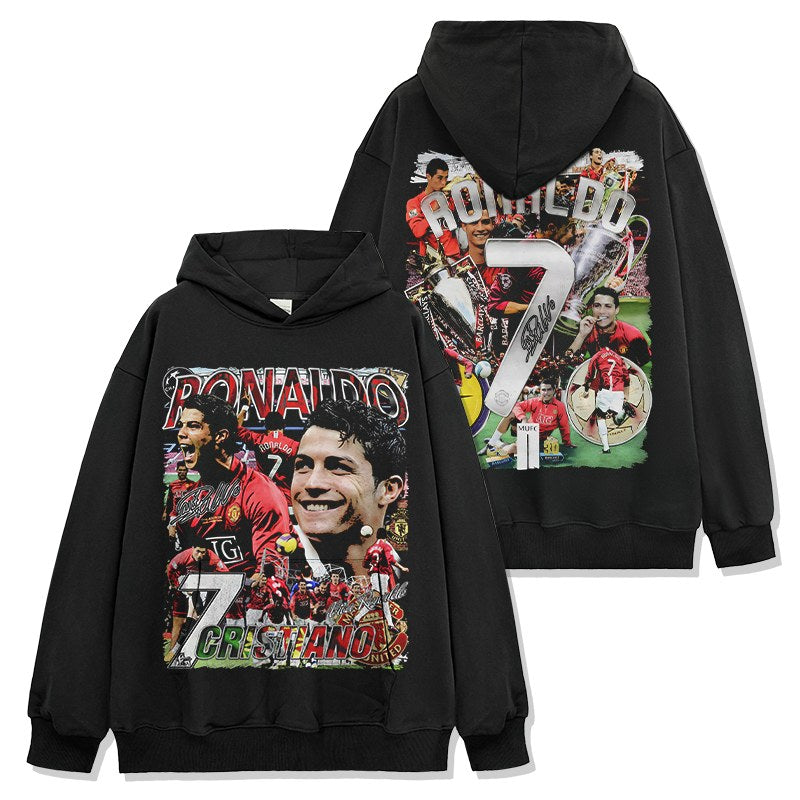 CRISTIANO RONALDO VINTAGE HOODIE · FREE KICK