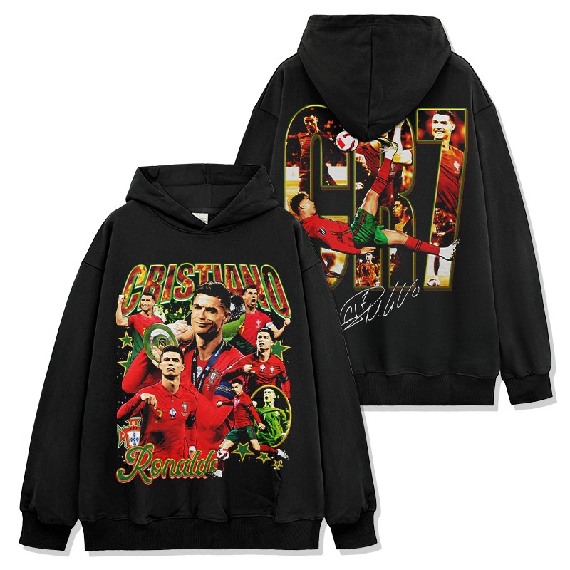 CRISTIANO RONALDO VINTAGE HOODIE · NO LOOK