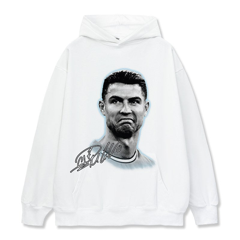 CRISTIANO RONALDO VINTAGE HOODIE · TOP BIN