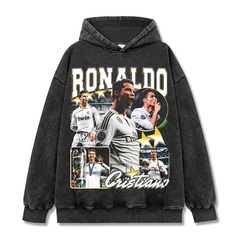 CRISTIANO RONALDO VINTAGE HOODIE · FLOODLIGHTS