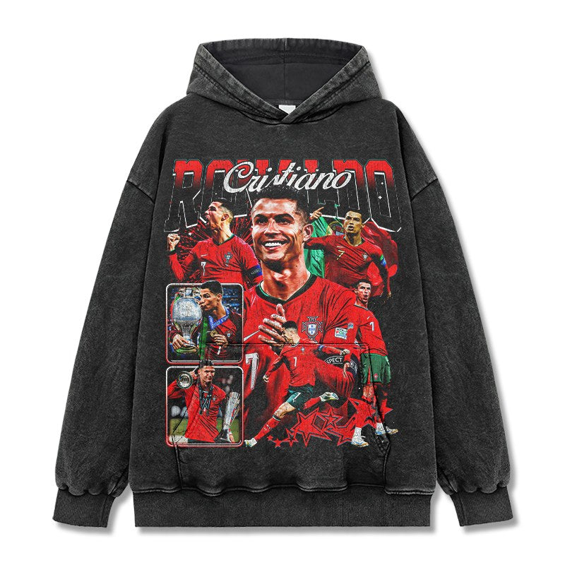 CRISTIANO RONALDO VINTAGE HOODIE · TERRACE