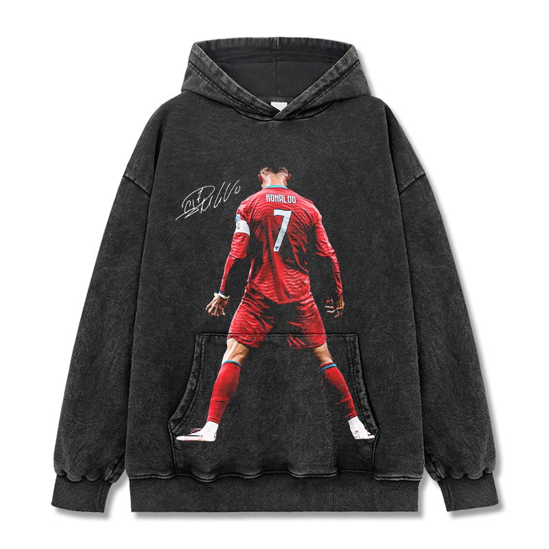 CRISTIANO RONALDO VINTAGE HOODIE · DERBY DAY