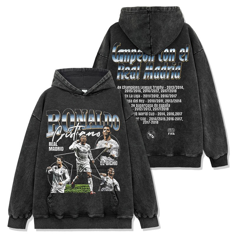 CRISTIANO RONALDO VINTAGE HOODIE · LAST MINUTE
