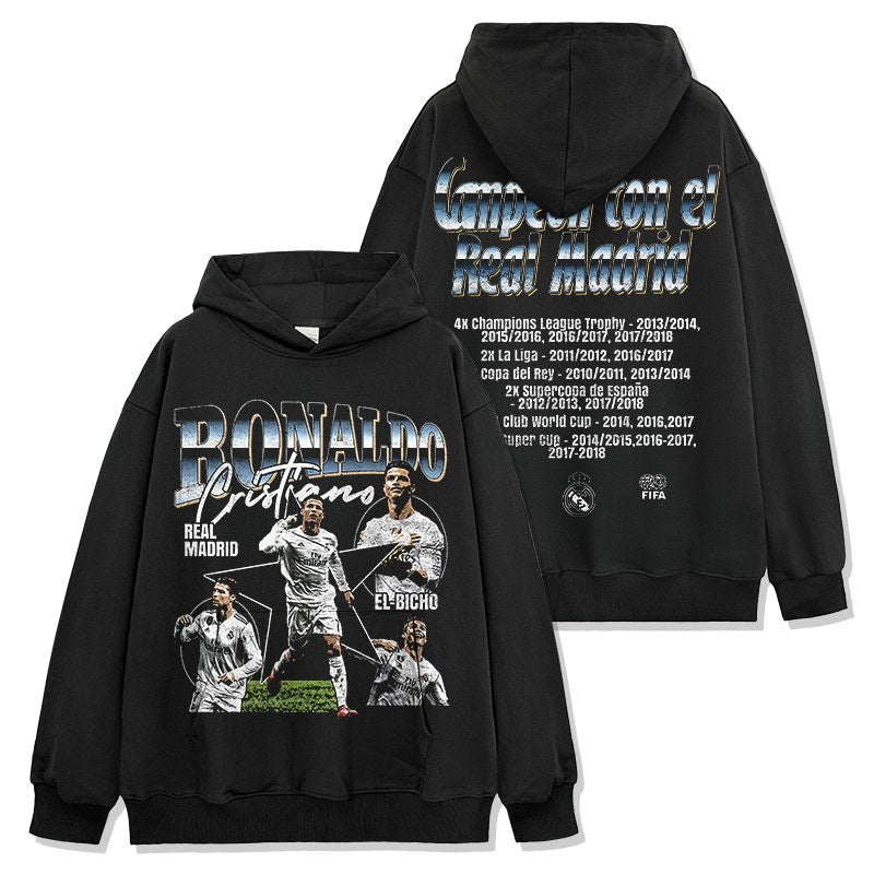 CRISTIANO RONALDO VINTAGE HOODIE · LAST MINUTE