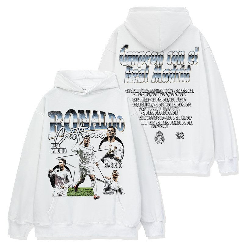 CRISTIANO RONALDO VINTAGE HOODIE · LAST MINUTE