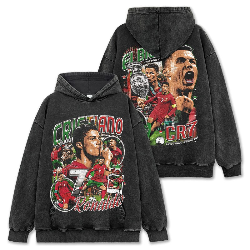 CRISTIANO RONALDO VINTAGE HOODIE · GOLDEN BOOT