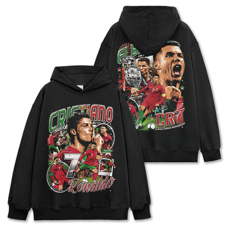 CRISTIANO RONALDO VINTAGE HOODIE · GOLDEN BOOT