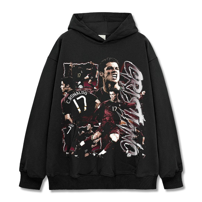 CRISTIANO RONALDO VINTAGE HOODIE · SKY JUMP