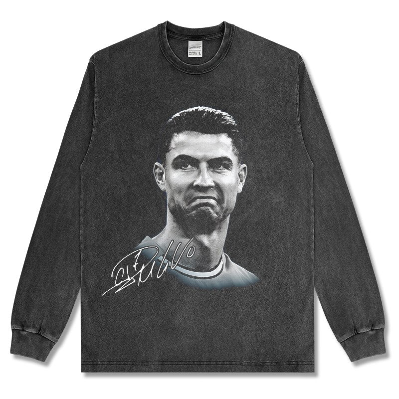 CRISTIANO RONALDO LONG SLEEVE · TOP BIN
