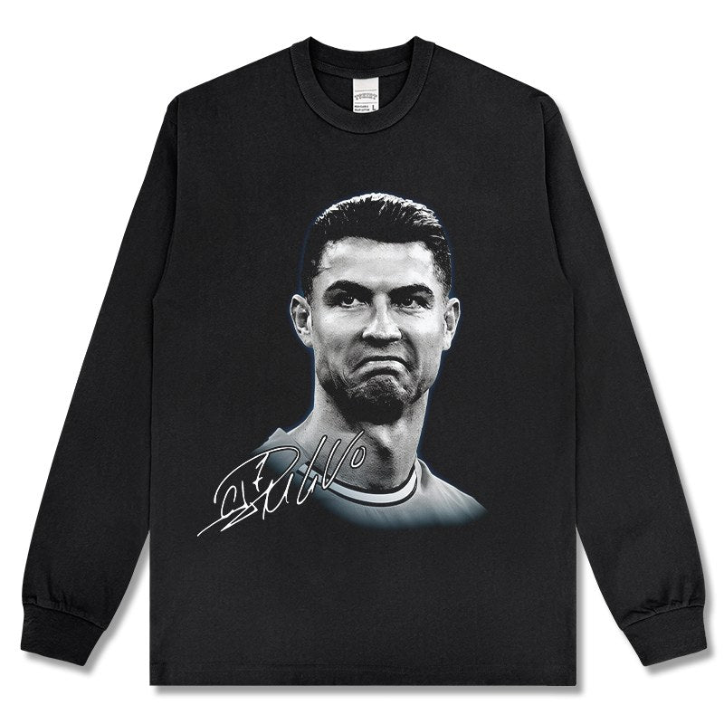 CRISTIANO RONALDO LONG SLEEVE · TOP BIN