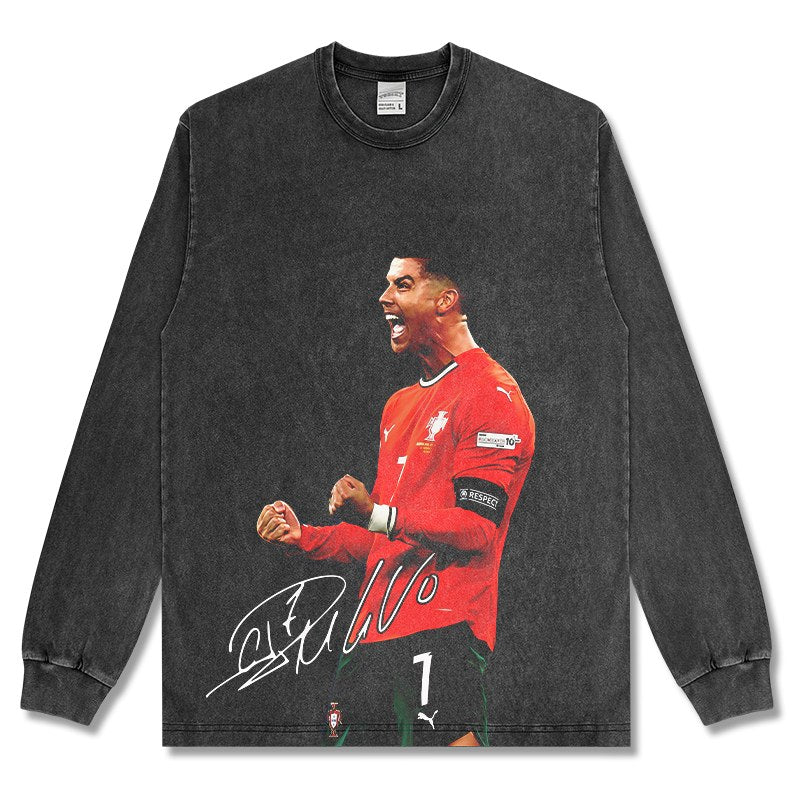CRISTIANO RONALDO LONG SLEEVE · INJURY TIME