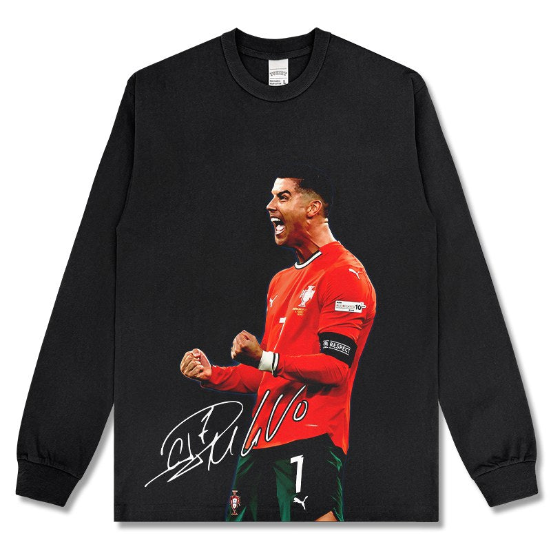 CRISTIANO RONALDO LONG SLEEVE · INJURY TIME