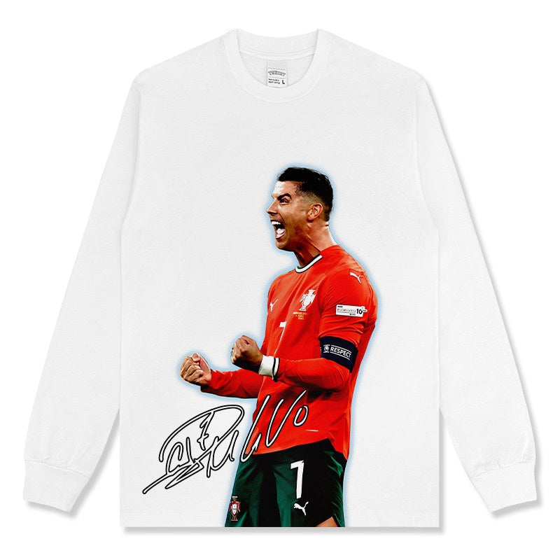 CRISTIANO RONALDO LONG SLEEVE · INJURY TIME