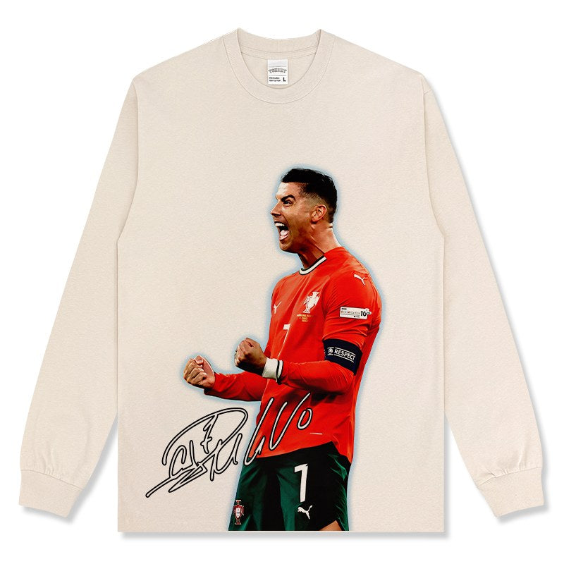 CRISTIANO RONALDO LONG SLEEVE · INJURY TIME