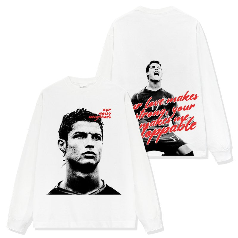 CRISTIANO RONALDO LONG SLEEVE · FINAL WHISTLE