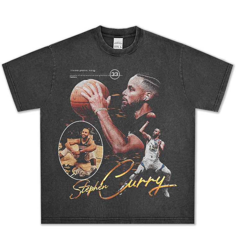 STEPHEN CURRY VINTAGE TEE · CORNER THREE