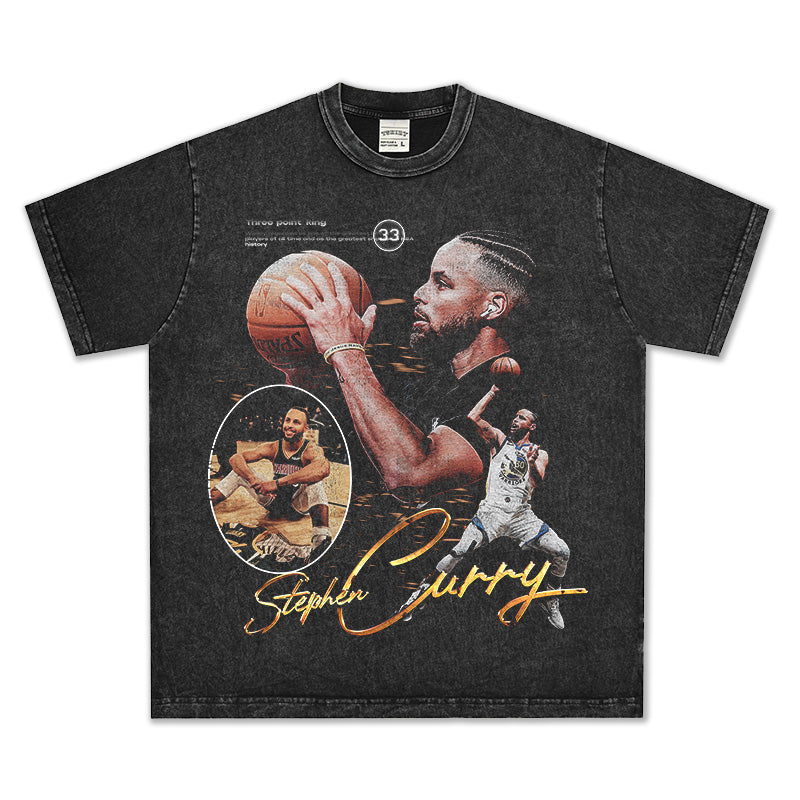 STEPHEN CURRY VINTAGE TEE · CORNER THREE