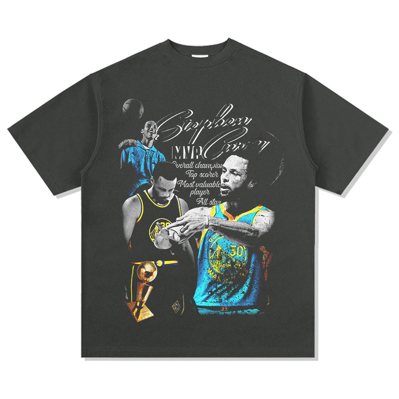 STEPHEN CURRY VINTAGE TEE · BANK SHOT