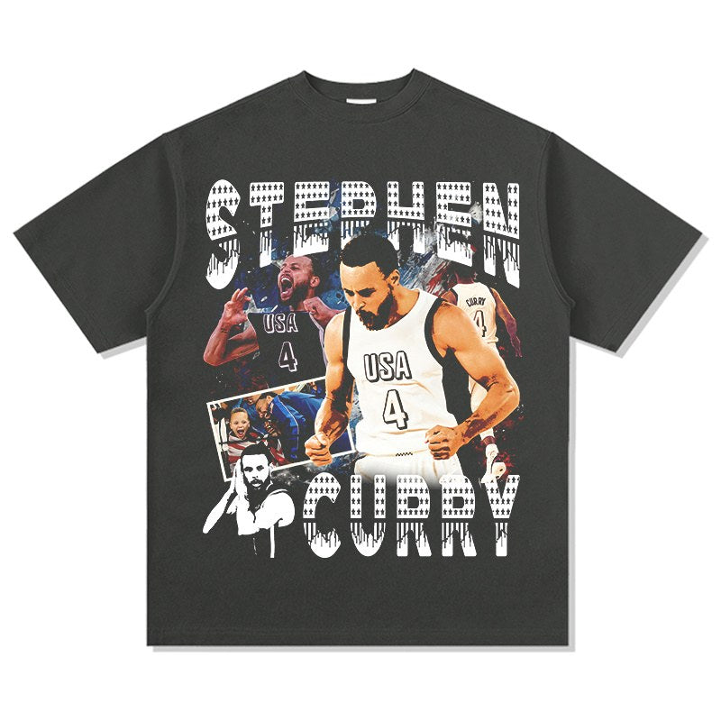 STEPHEN CURRY VINTAGE TEE · SLAM DUNK