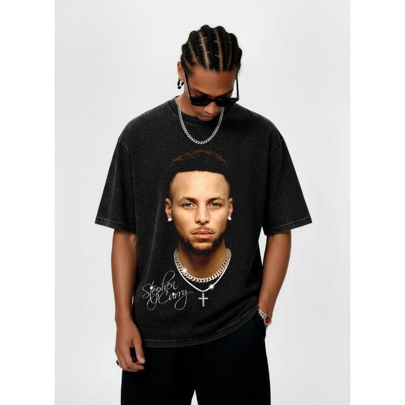 STEPHEN CURRY VINTAGE TEE · HALL OF FAME