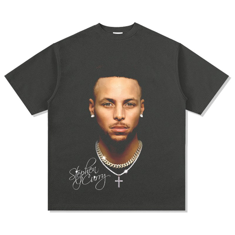 STEPHEN CURRY VINTAGE TEE · HALL OF FAME