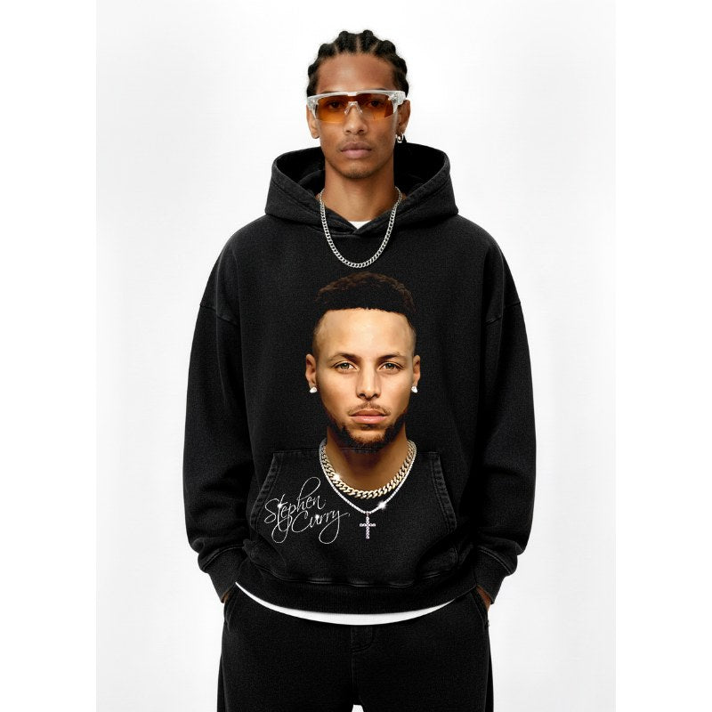STEPHEN CURRY VINTAGE HOODIE · HALL OF FAME