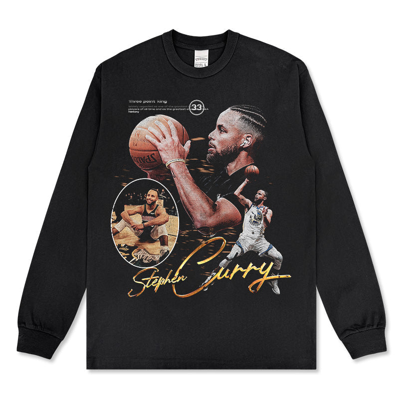 STEPHEN CURRY LONG SLEEVE · CORNER THREE