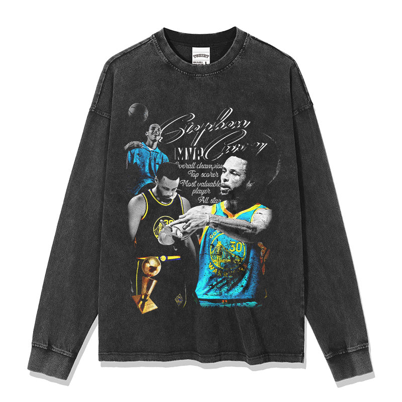 STEPHEN CURRY LONG SLEEVE · BANK SHOT
