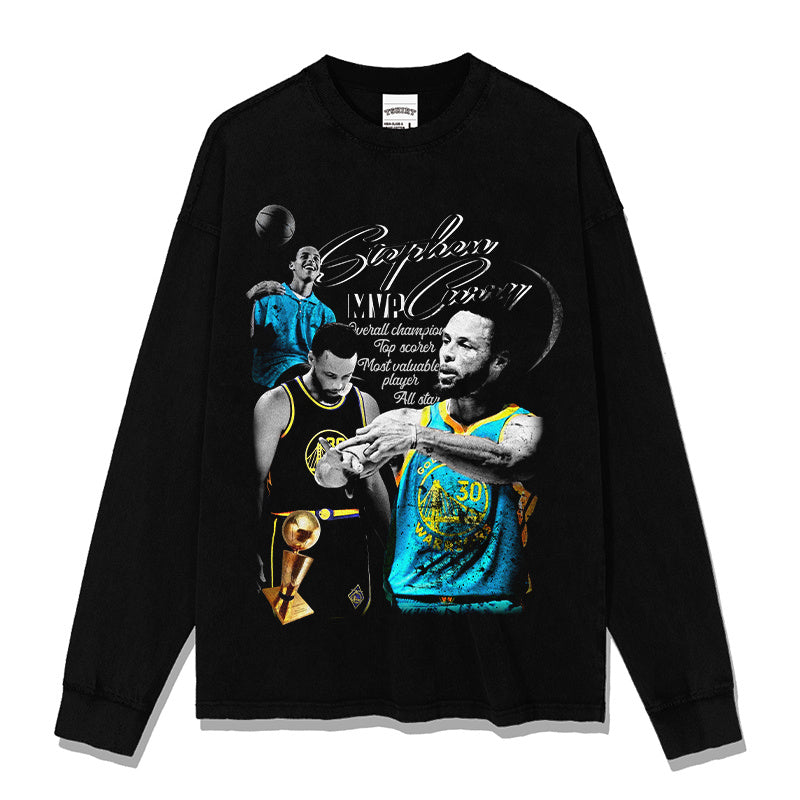 STEPHEN CURRY LONG SLEEVE · BANK SHOT
