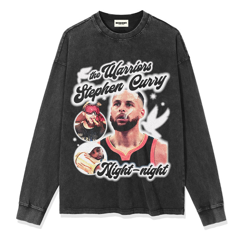 STEPHEN CURRY LONG SLEEVE · BANNER NIGHT