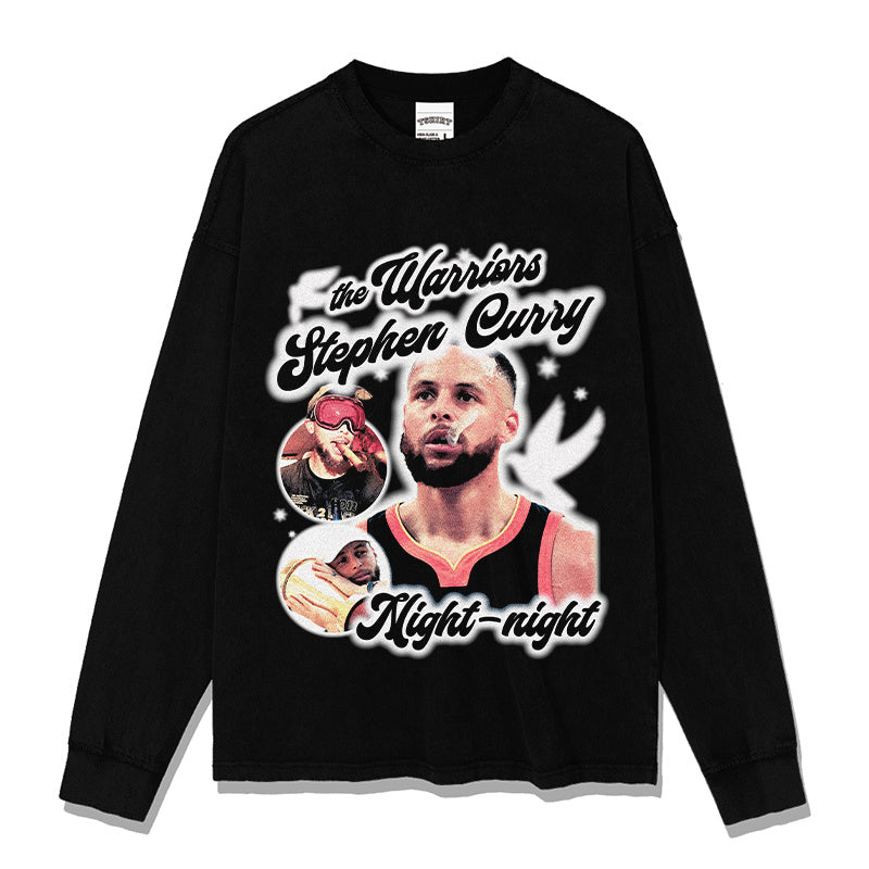 STEPHEN CURRY LONG SLEEVE · BANNER NIGHT