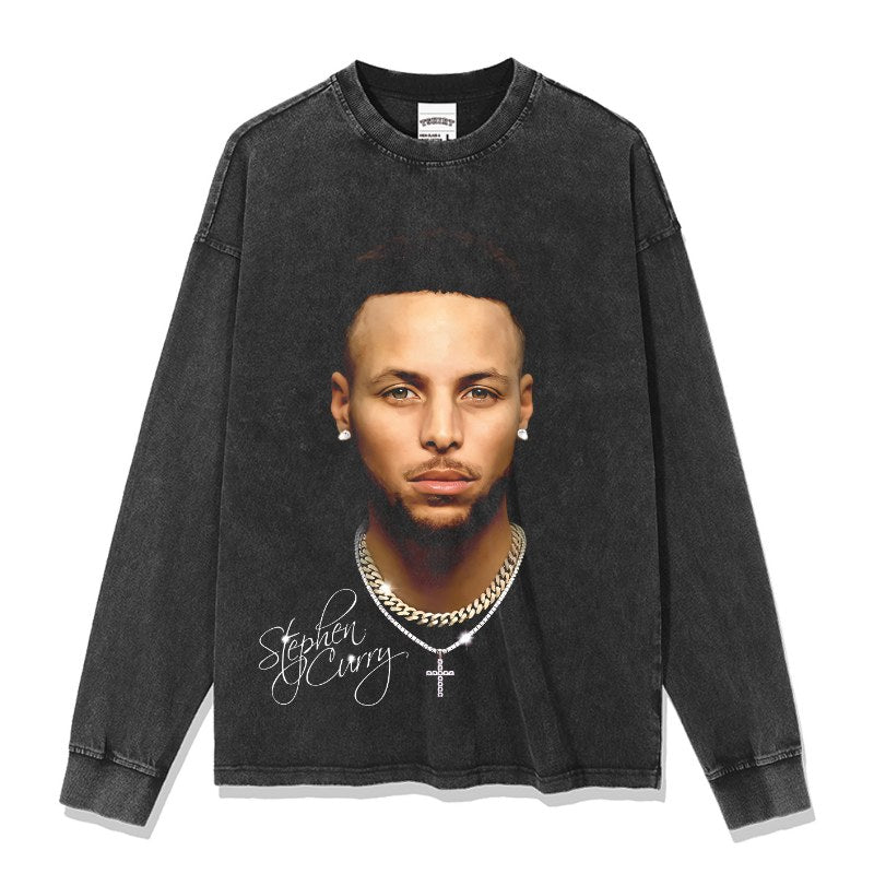 STEPHEN CURRY LONG SLEEVE · HALL OF FAME