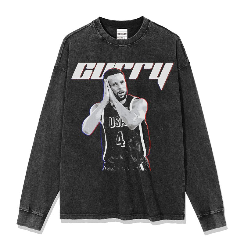 STEPHEN CURRY LONG SLEEVE · FADEAWAY