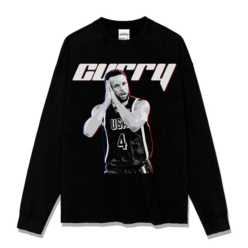 STEPHEN CURRY LONG SLEEVE · FADEAWAY