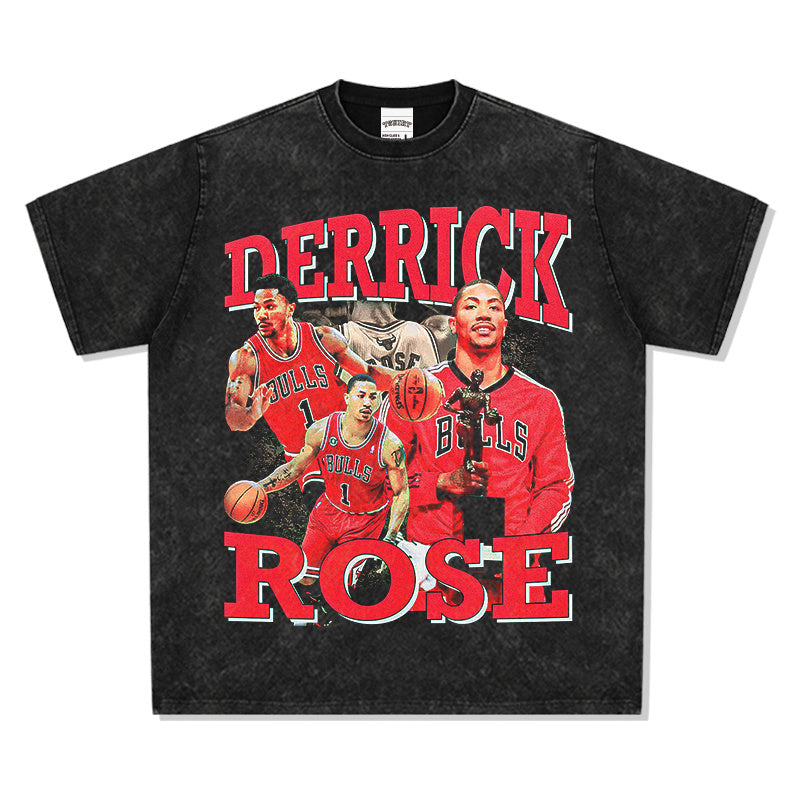 DERRICK ROSE VINTAGE TEE · AND ONE